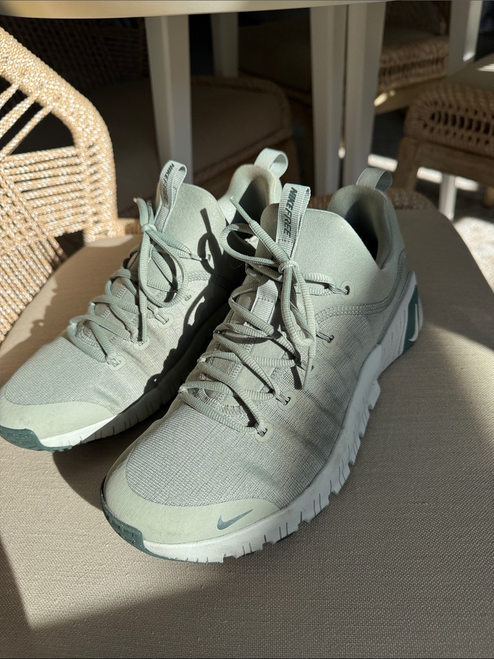 Nike Men's Light Olive Green Low-Profile Training Sneakers - Picture 3 of 9